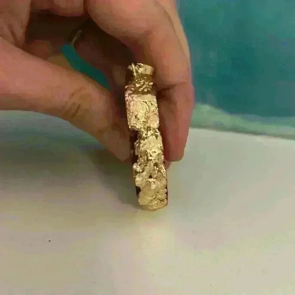 Magenta and Gold Genuine Stone Druzy - Picture 5 of 8